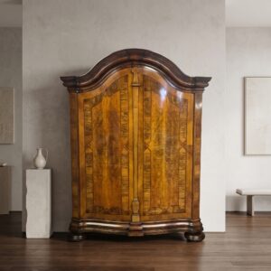 Kledingkast Kast Barokstijl 1880 Noten