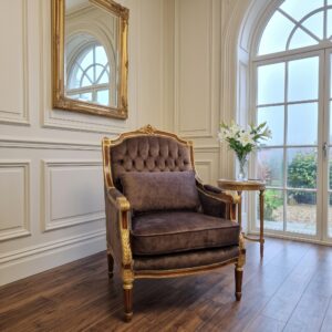 Fauteuil Barokstijl Bruin-Goud