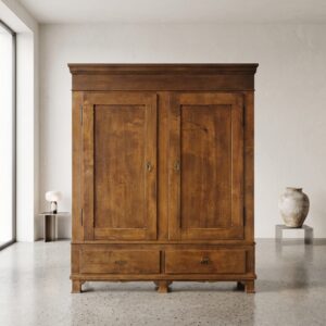 Kledingkast Biedermeier 1840 Eiken