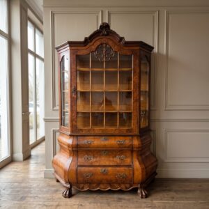 Vitrine Servieskast Neo-barok Noten 1,30 m