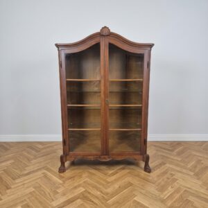 Vitrine Servieskast Chippendale-Stijl 1950 Eiken