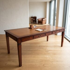 Dubbelzijdig Bureau Mahonie 2,10 m x 0,90 m