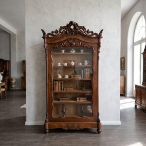 Vitrine Boekenkast Louis Philippe 1850 Mahonie