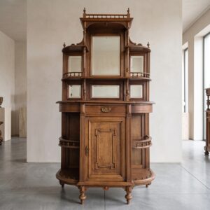 Etagekast Spiegelkast Historicisme 1890 Noten