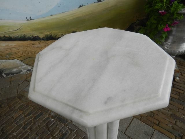 Säule Pfeiler Marmor Weiß 1,14 m