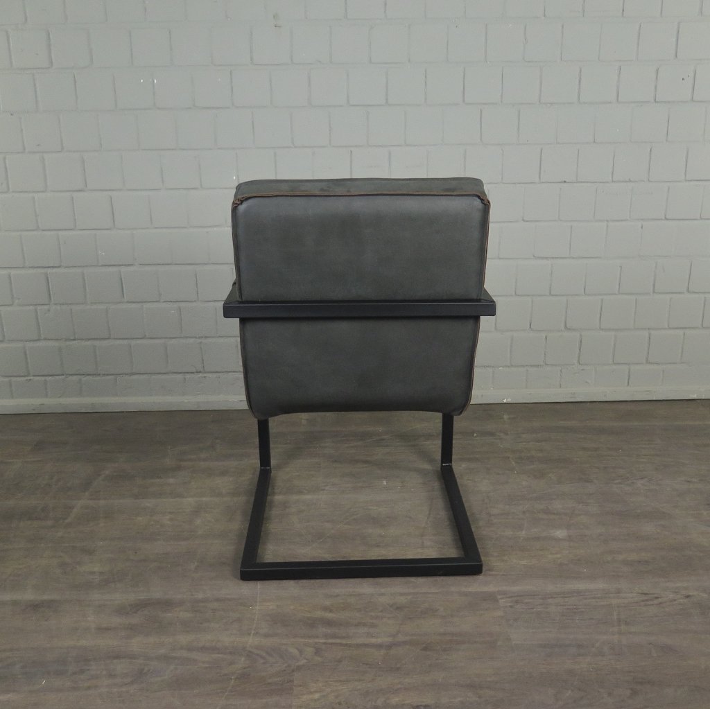 Stuhl Schwingstuhl Industrial Design Grau
