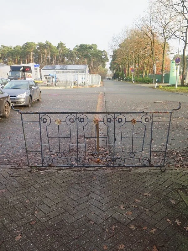 Zaunelement 2,69 m Jugendstil 1920 Schmiedeeisen