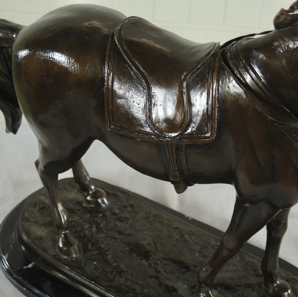 Skulptur Dekoration Pferd Bronze 0,48 m