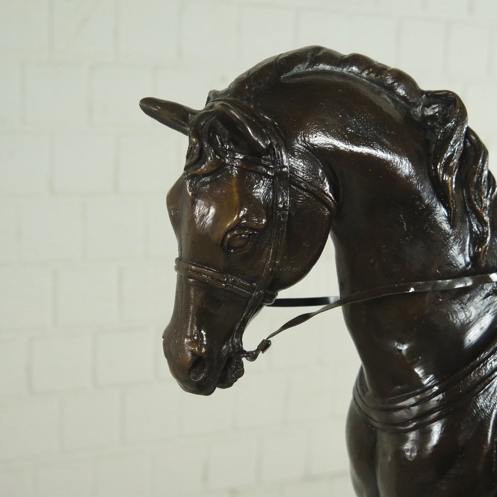 Skulptur Dekoration Pferd Bronze 0,48 m