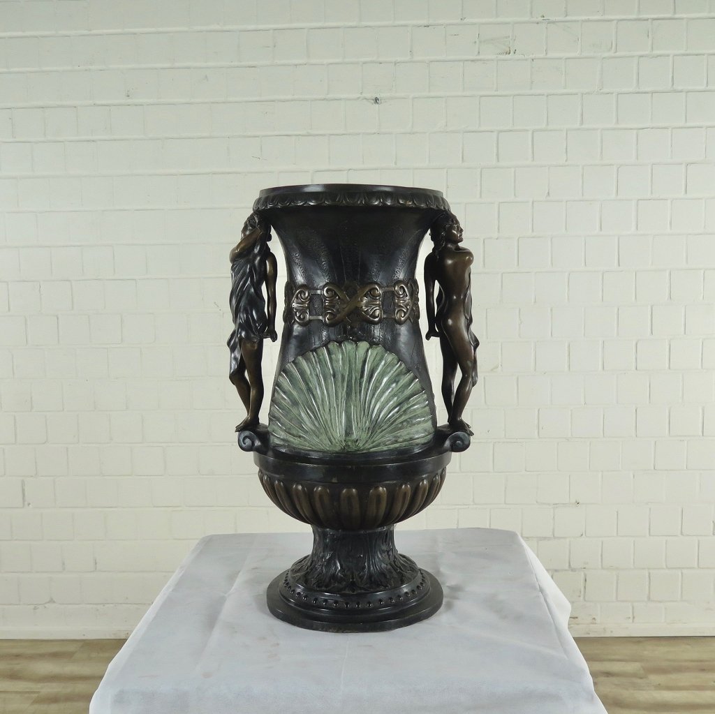 Blumenkübel Vase Bronze Ø 0,40 m