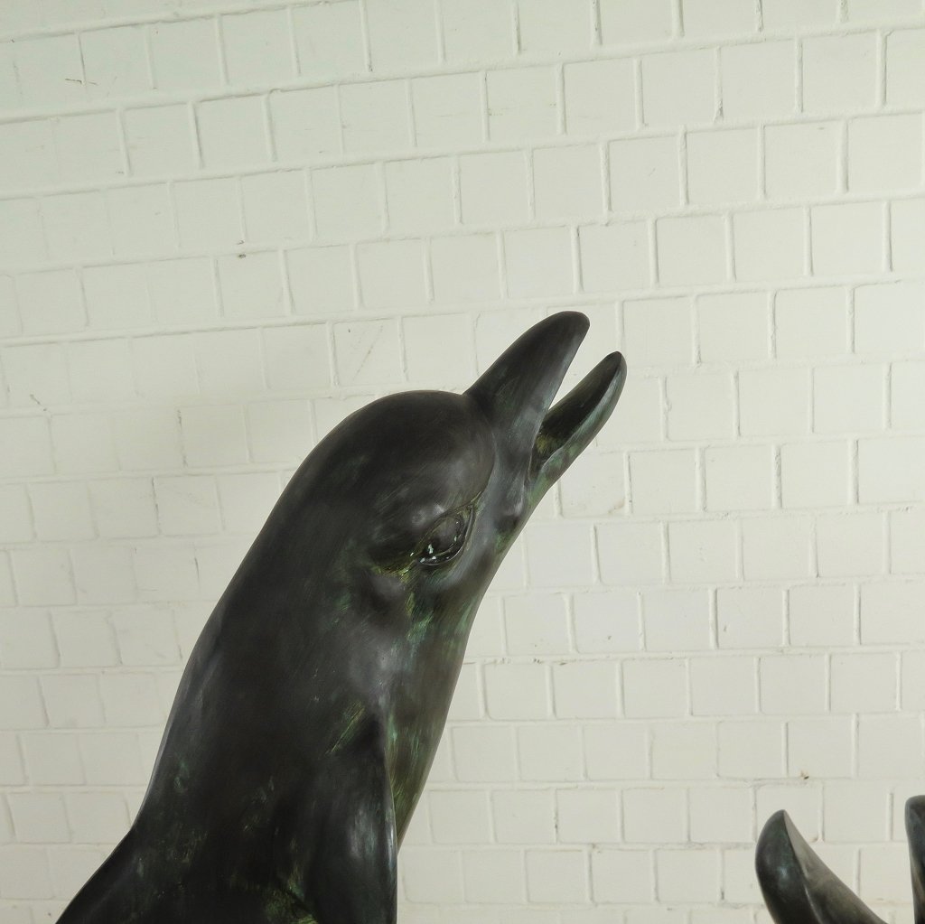 Wasserspeier Delphine Bronze 1,50 m