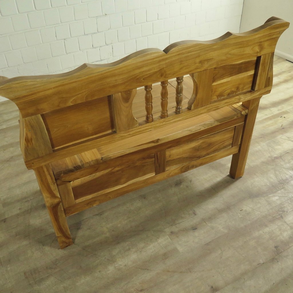 Truhenbank Teakholz 1,20 m