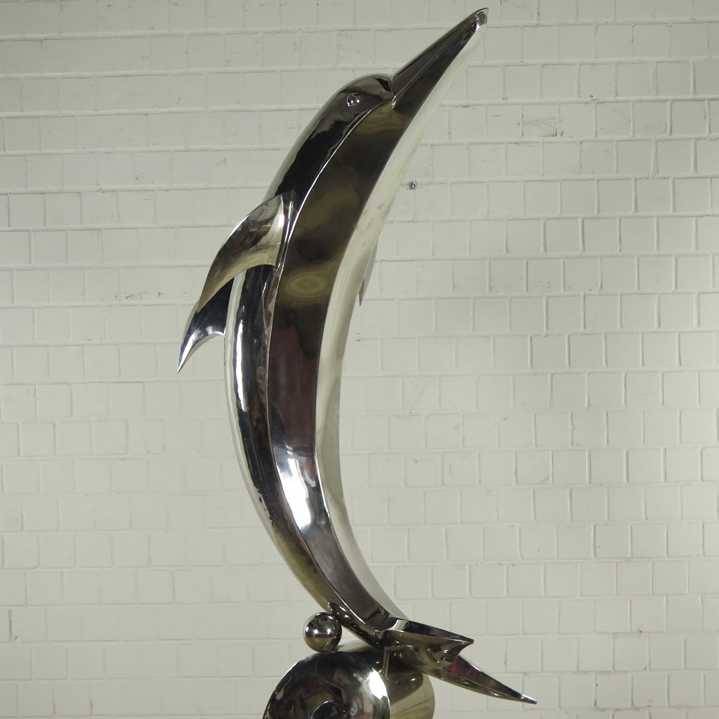 Skulptur Statue Delphin 2,33 m