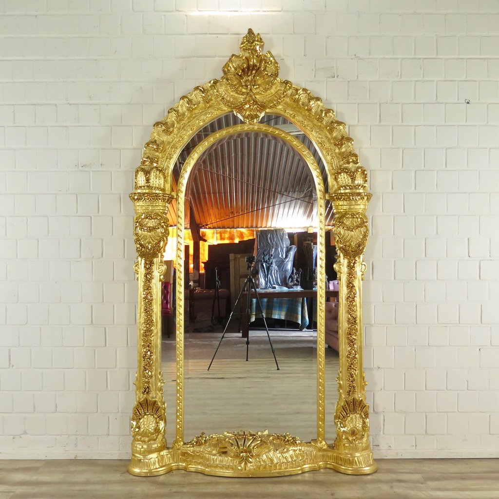 Spiegel Wandspiegel Barock Gold 1,40 m x 2,45 m