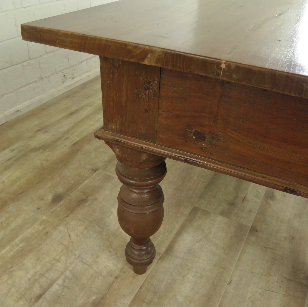 Schreibtisch Teakholz 2,05 m