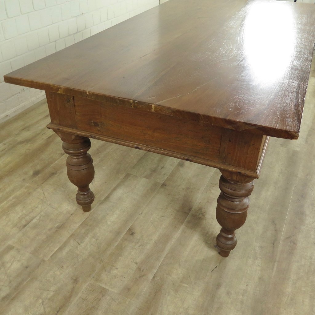 Schreibtisch Teakholz 2,05 m