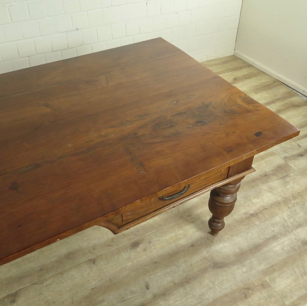 Schreibtisch Teakholz 2,05 m