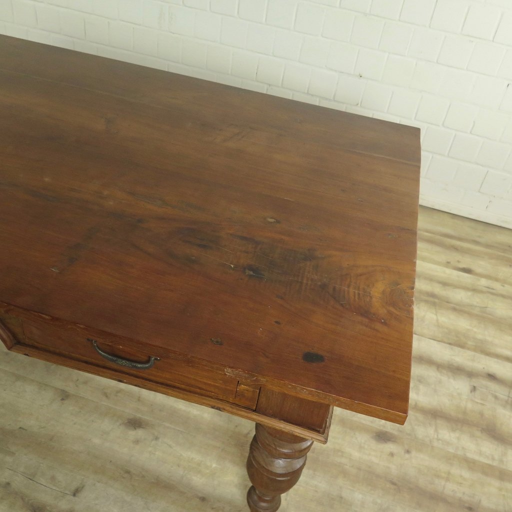 Schreibtisch Teakholz 2,05 m