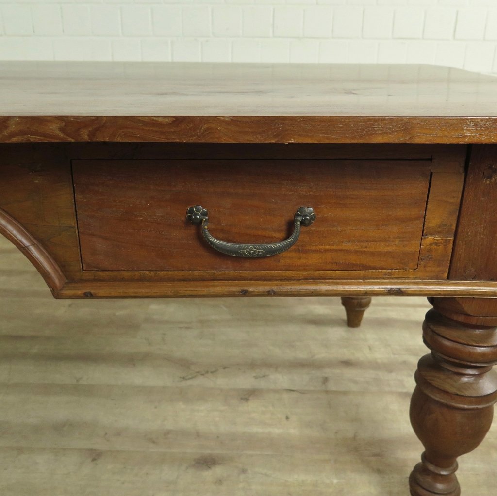 Schreibtisch Teakholz 2,05 m