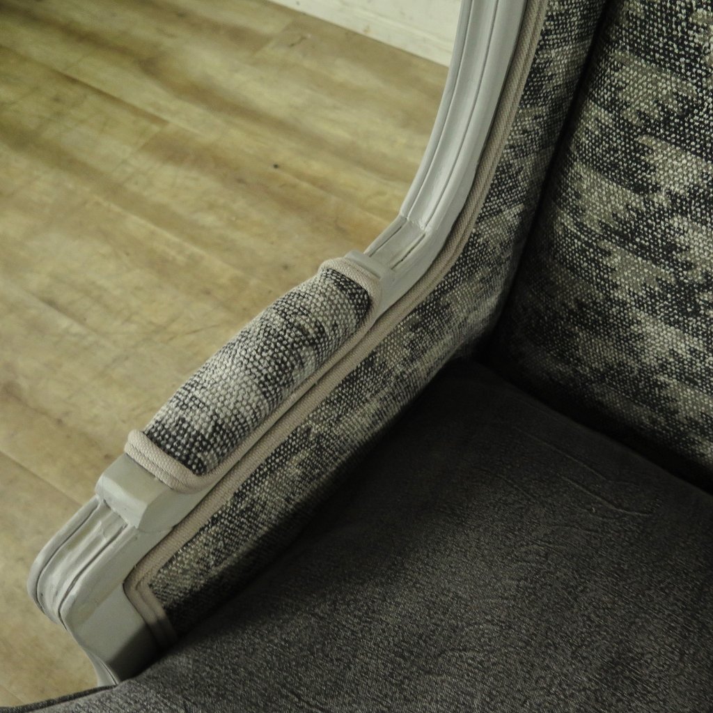 Sessel Ohrenbackensessel Grau
