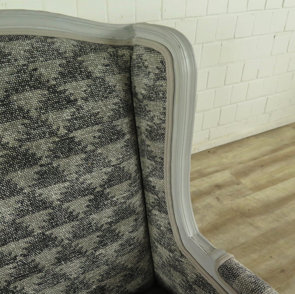 Sessel Ohrenbackensessel Grau