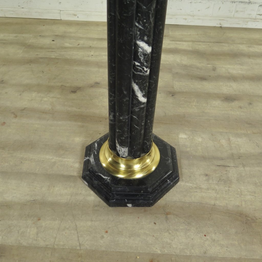Säulen Pfeiler Marmor Schwarz 1,11 m