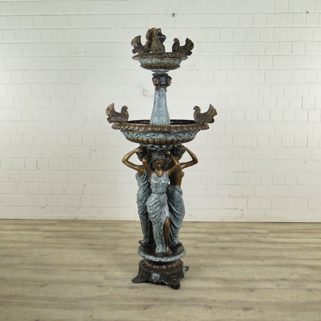 Brunnen Wasserspeier Bronze 1,73 m