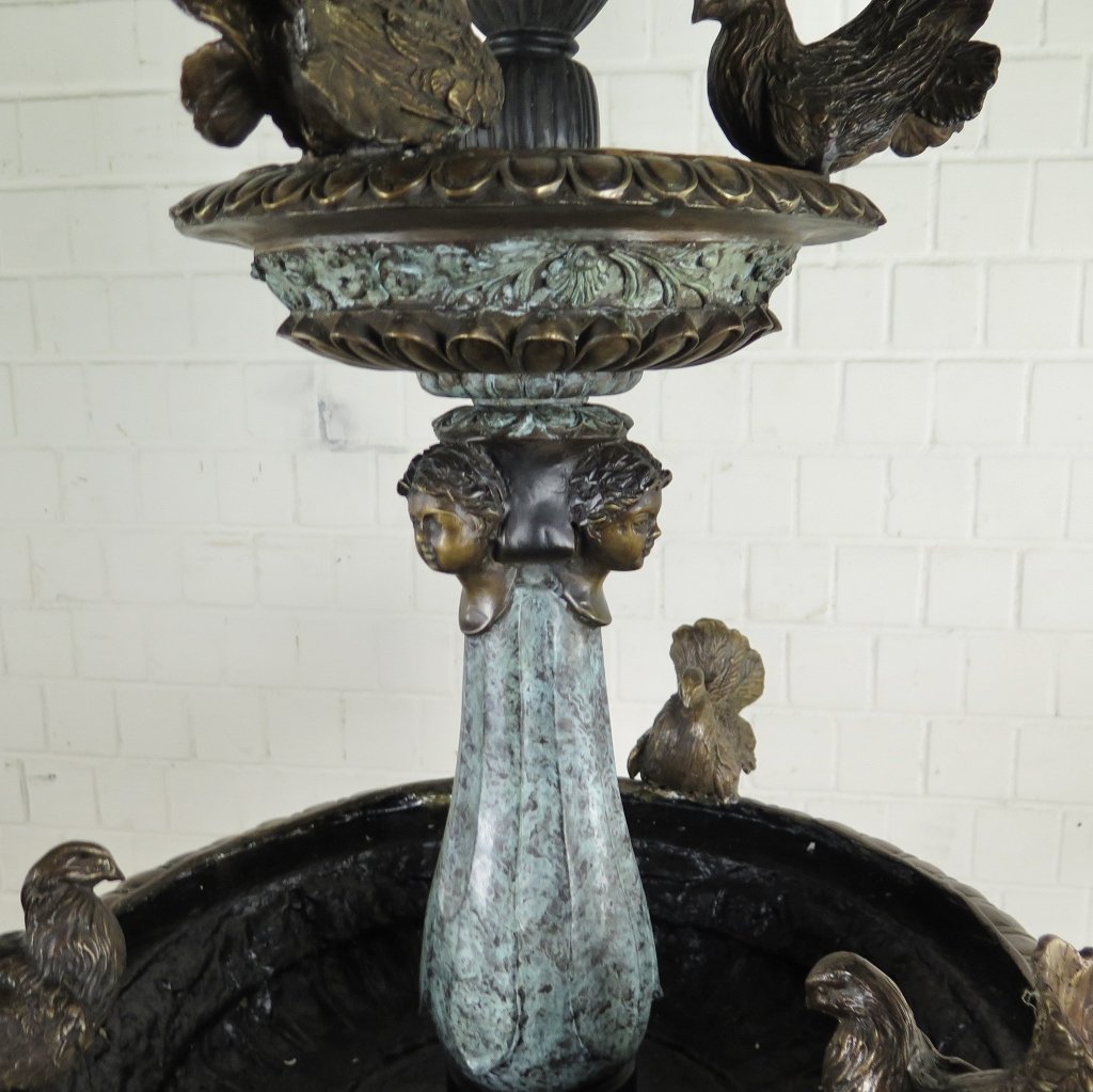 Brunnen Wasserspeier Bronze 1,73 m