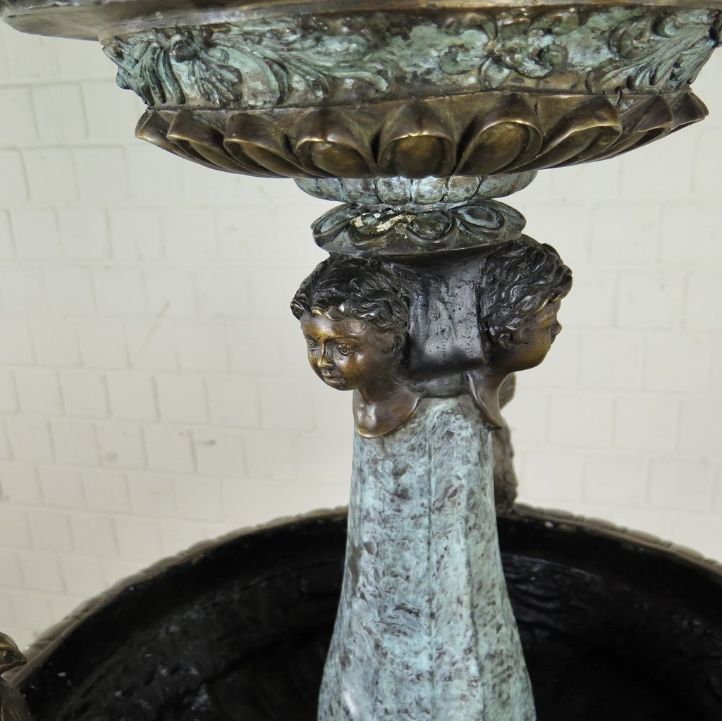 Brunnen Wasserspeier Bronze 1,73 m