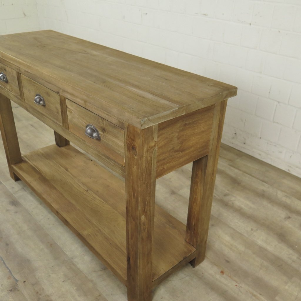 Wandtisch Sidetable Teakholz 1,20 m