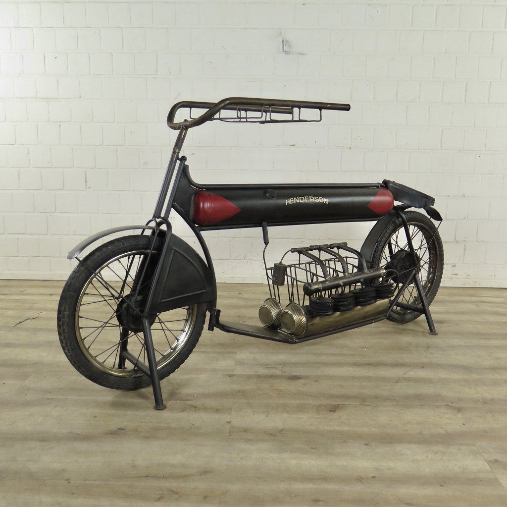 Motorrad Minibar Weinregal Metall 1,70 m