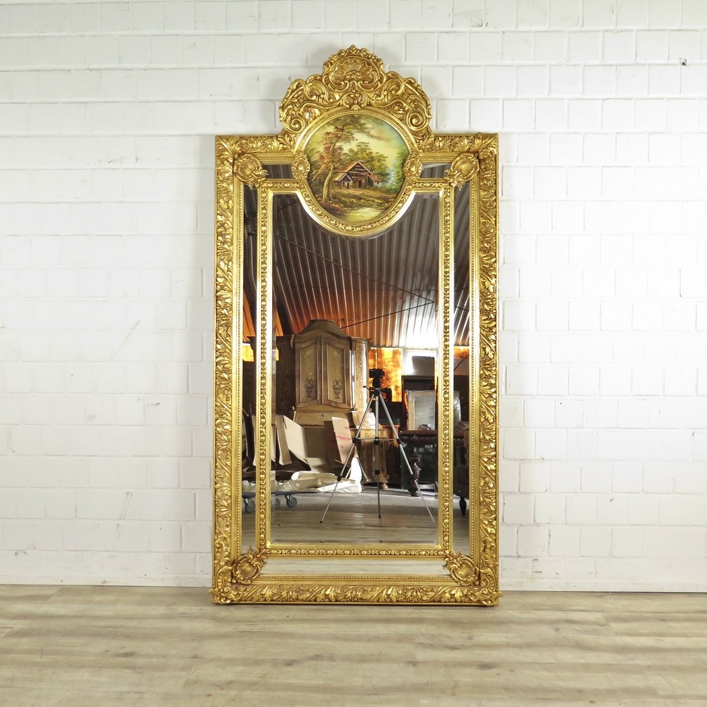Spiegel Garderobenspiegel Barock Gold 1,10 m x 2,13 m