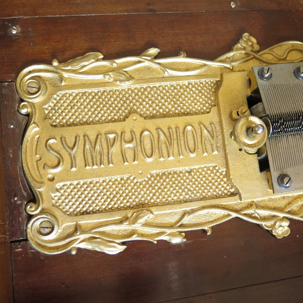 Spieluhr Symphonion Gründerzeit 1890 Nussbaum