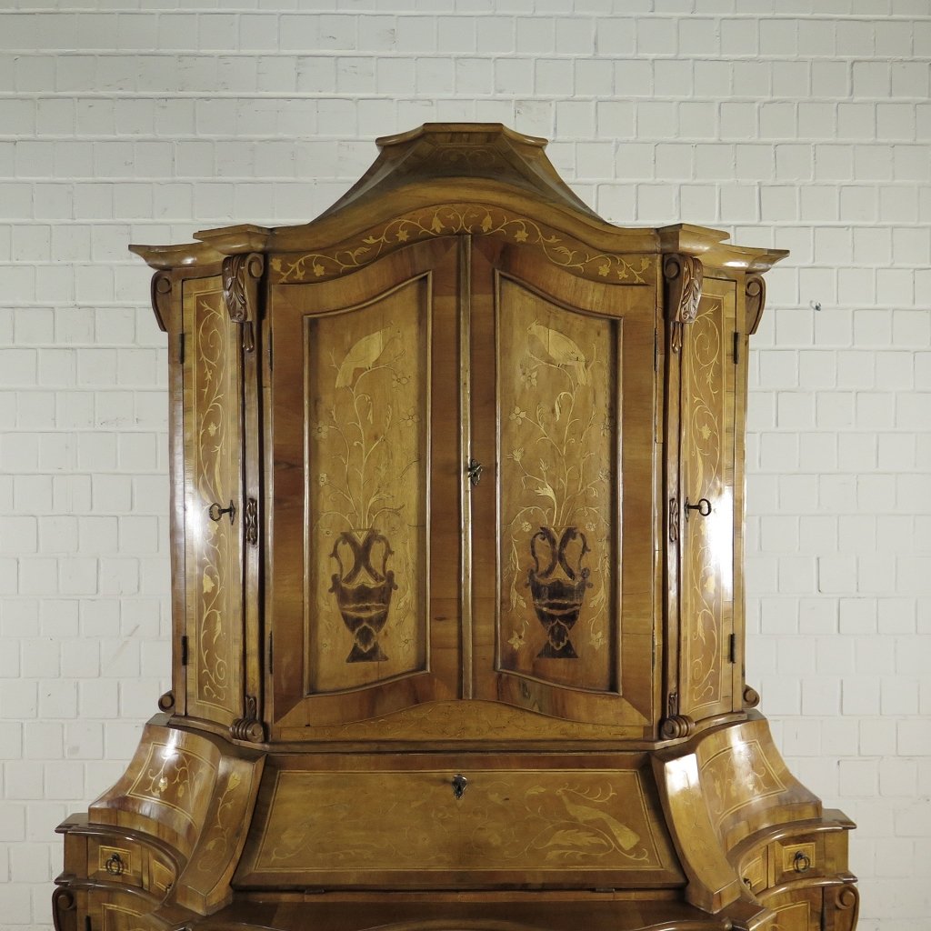 Tabernakel Sekretär Tabernakelsekretär Barockstil Nussbaum