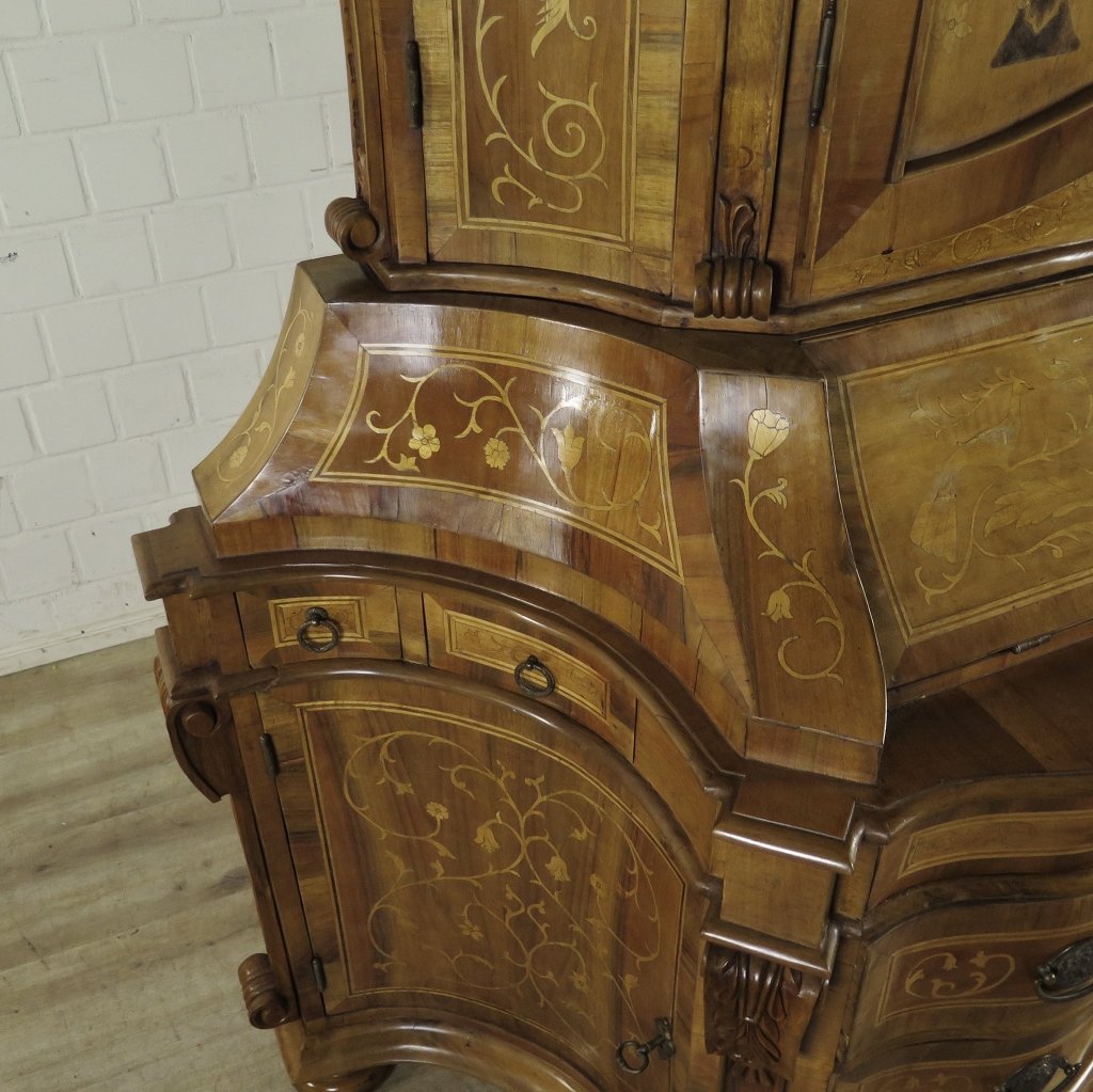 Tabernakel Sekretär Tabernakelsekretär Barockstil Nussbaum