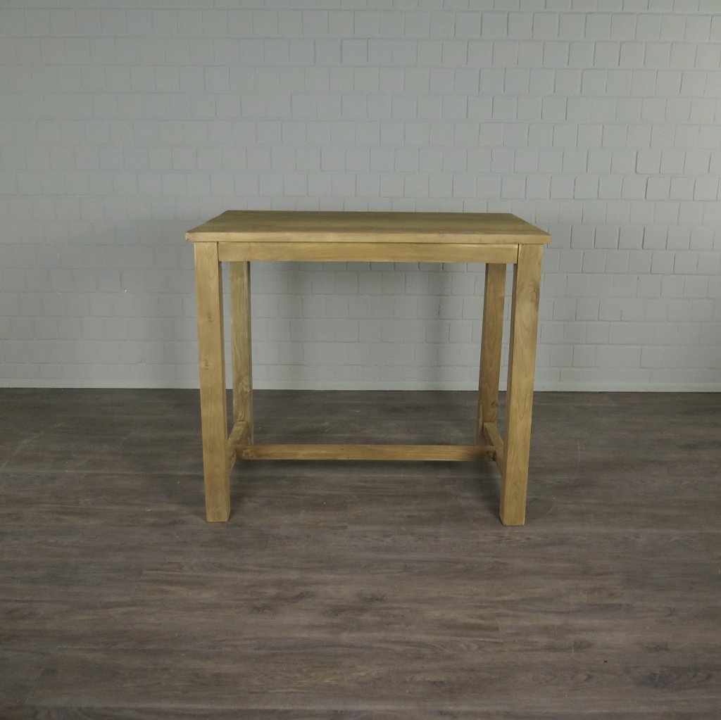 Stehtisch Teakholz 1,20 m x 0,80 m