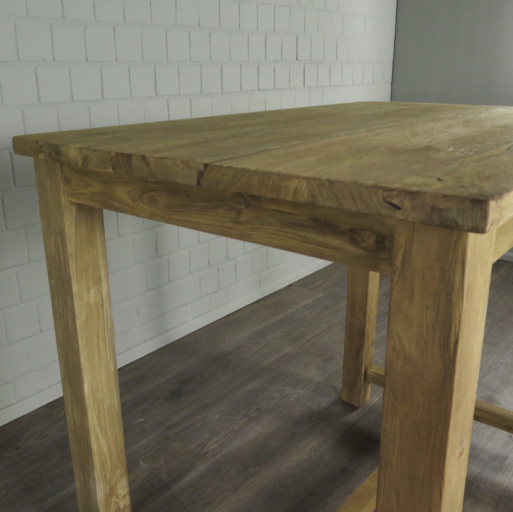 Stehtisch Teakholz 1,20 m x 0,80 m