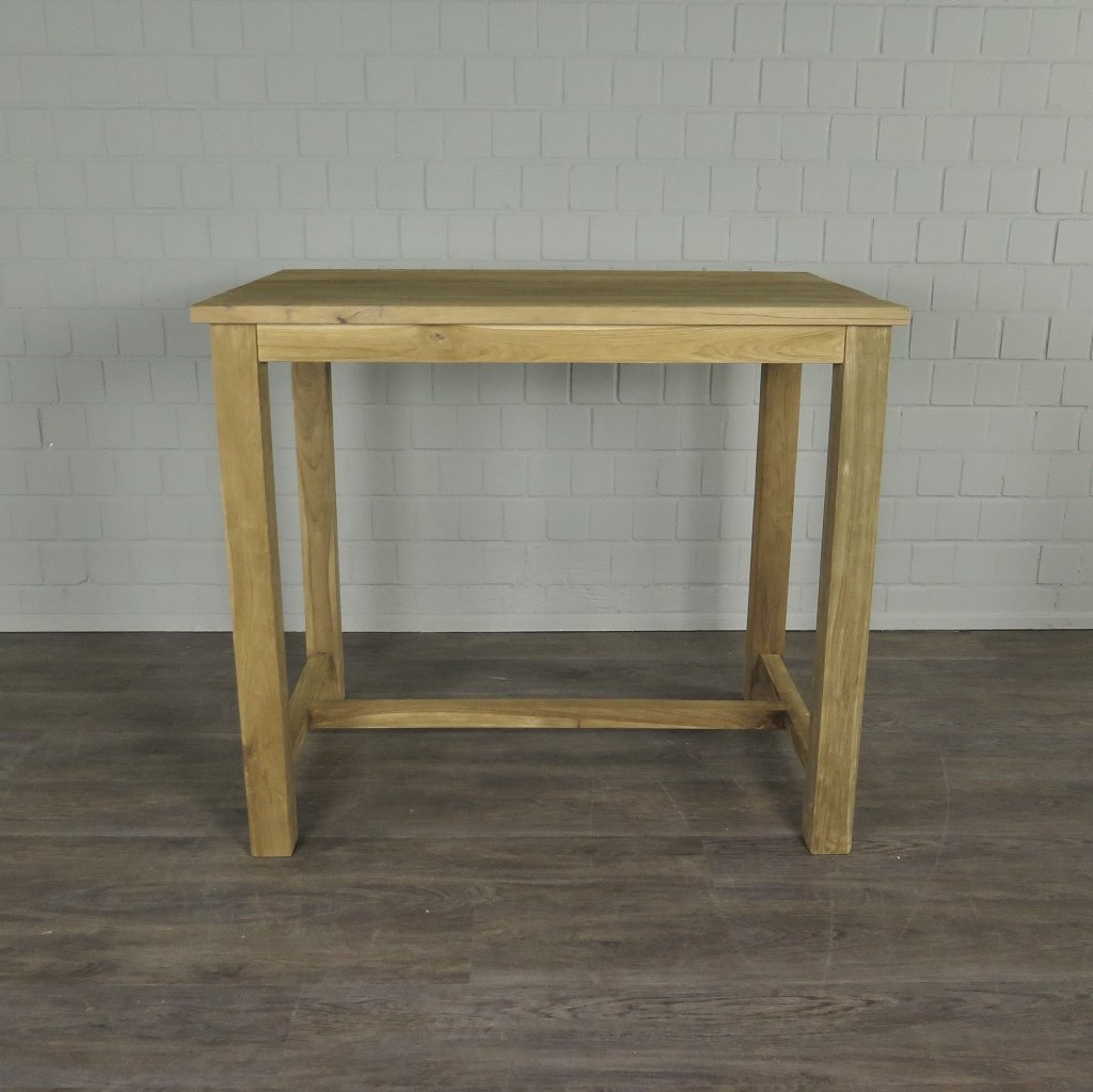 Stehtisch Teakholz 1,20 m x 0,80 m