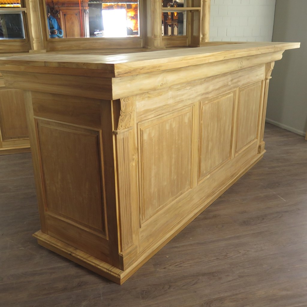 Empire Bar Theke Teakholz 2,70 m