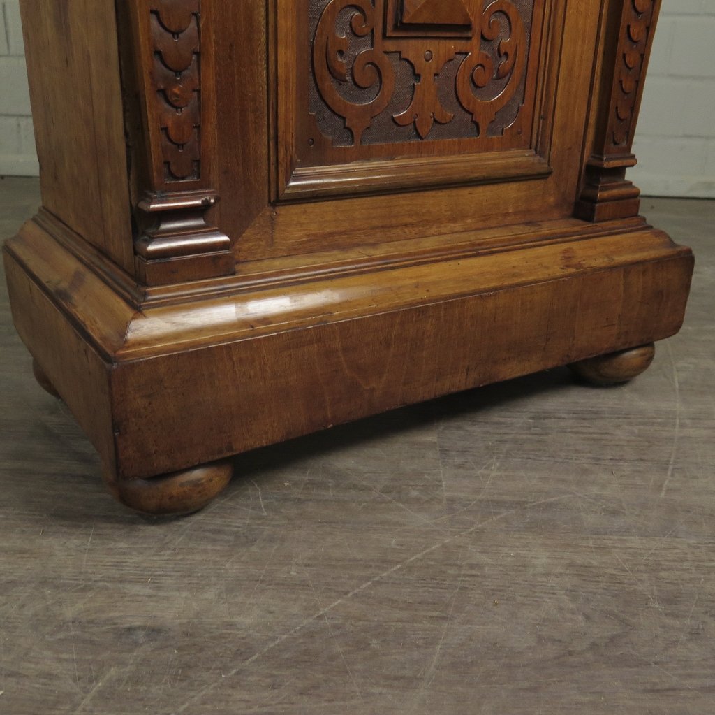 Standuhr Uhr Gründerzeit 1880 Nussbaum