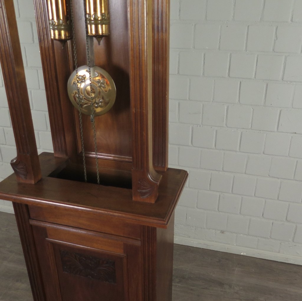 Standuhr Uhr Jugendstil 1910 Nussbaum