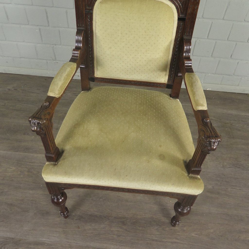 Set Stühle Stuhl Gründerzeit 1880 Eiche