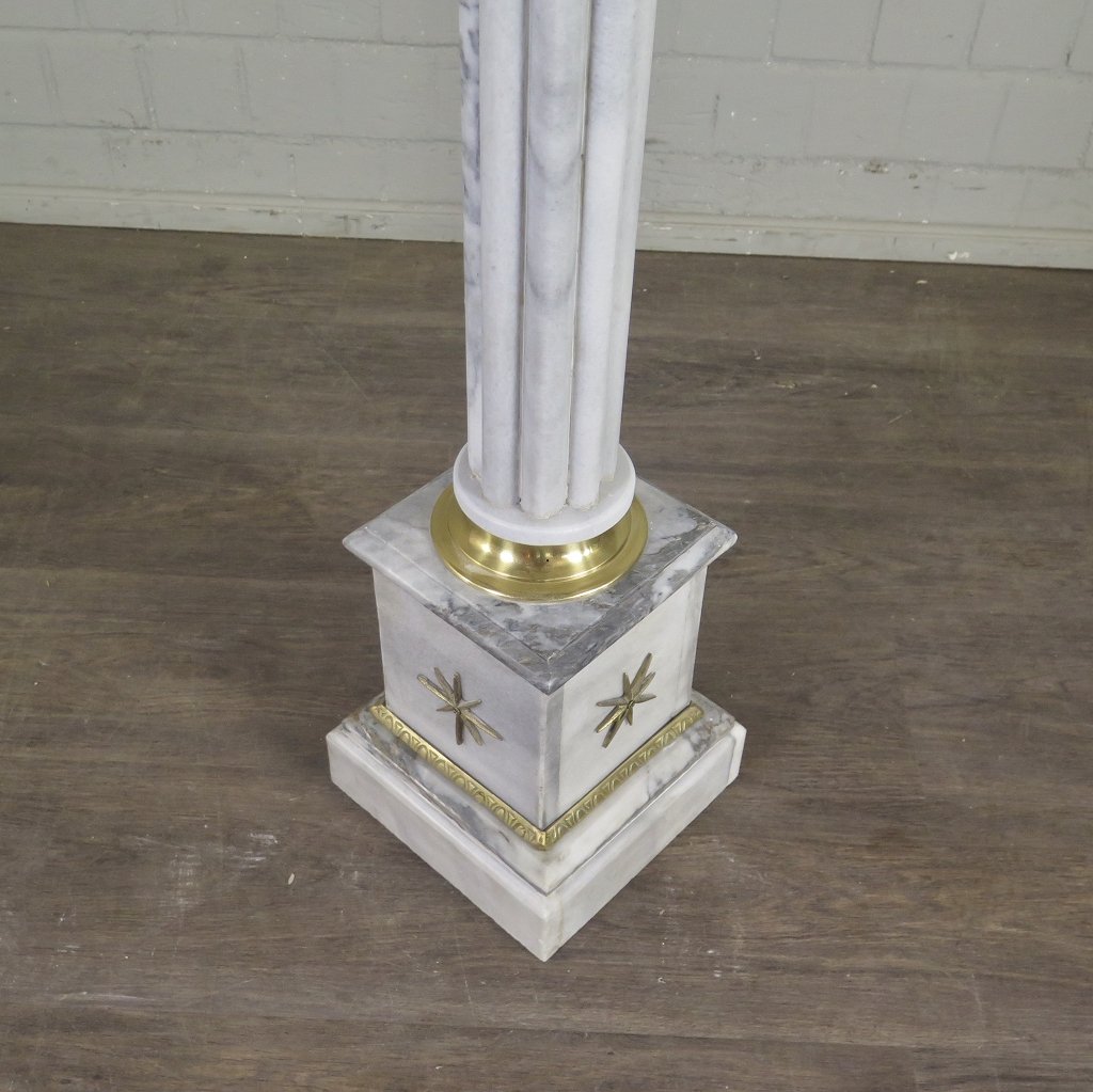 Säulen Pfeiler Marmor Weiß 1,00 m