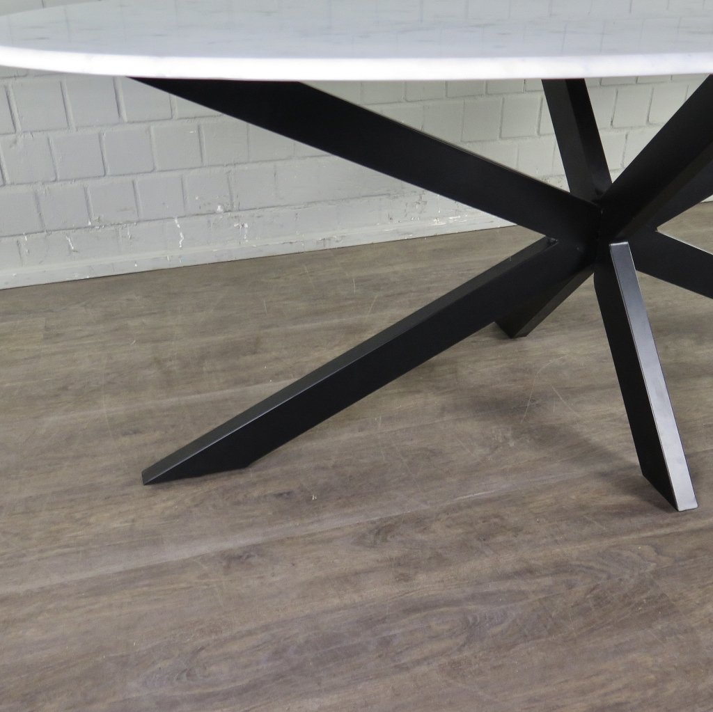Tisch Küchentisch Esstisch Oval Marmor 2,00 m x 1,00 m