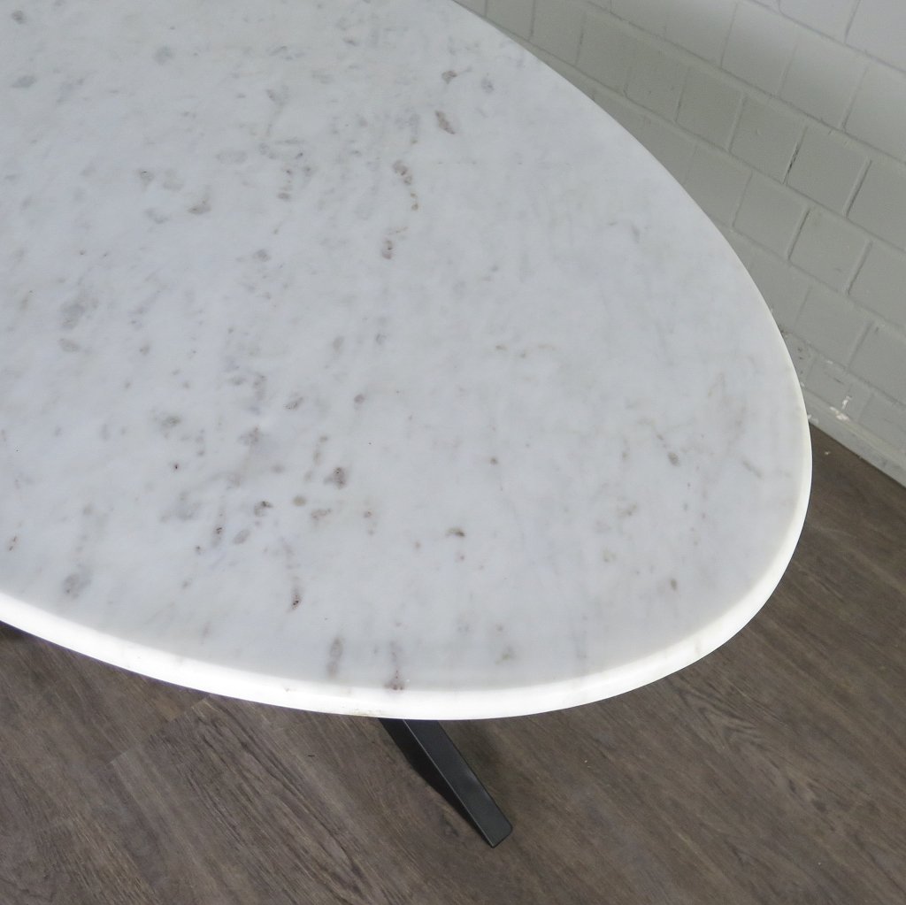 Tisch Küchentisch Esstisch Oval Marmor 1,80 m x 1,00 m