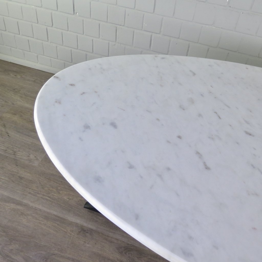Tisch Küchentisch Esstisch Oval Marmor 1,80 m x 1,00 m