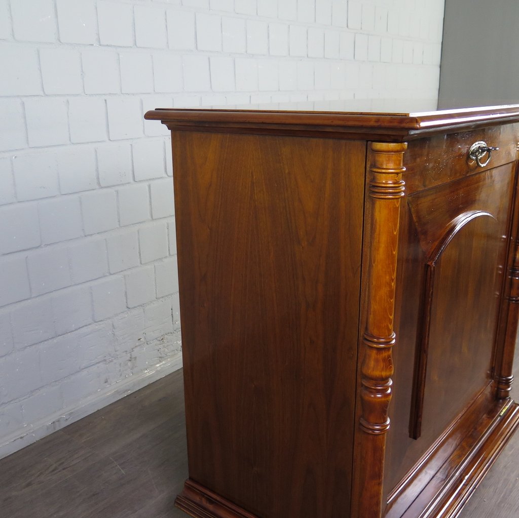 Unterschrank Schrank Spieluhr Gründerzeit 1880 Nussbaum