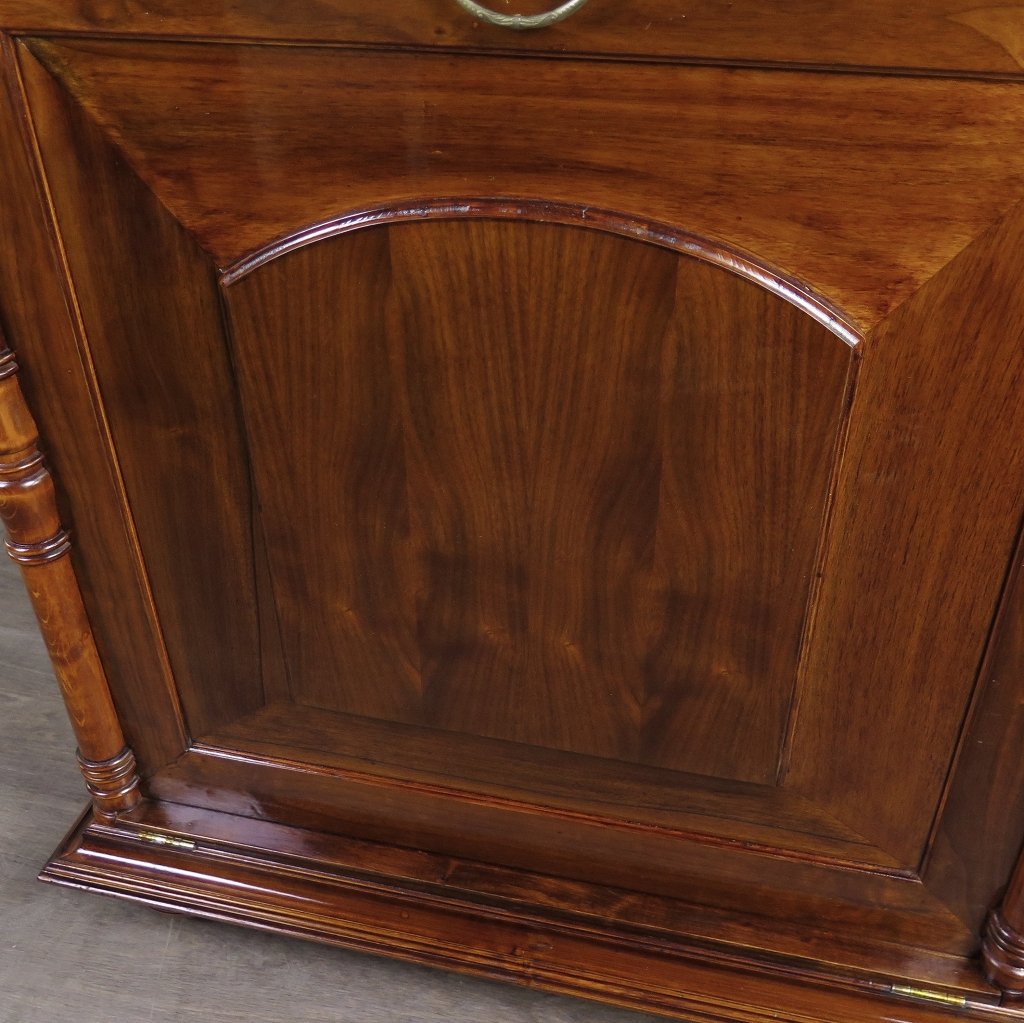 Unterschrank Schrank Spieluhr Gründerzeit 1880 Nussbaum