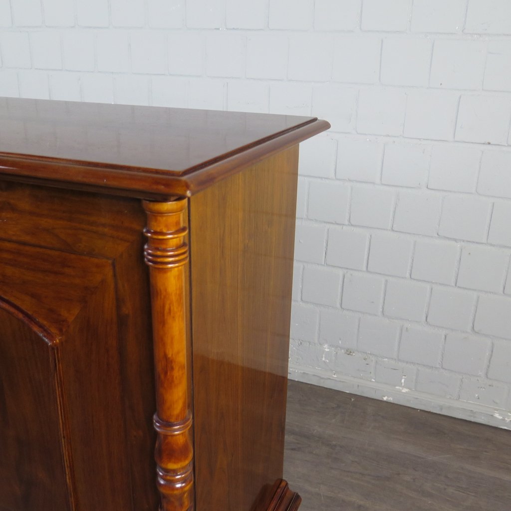 Unterschrank Schrank Spieluhr Gründerzeit 1880 Nussbaum