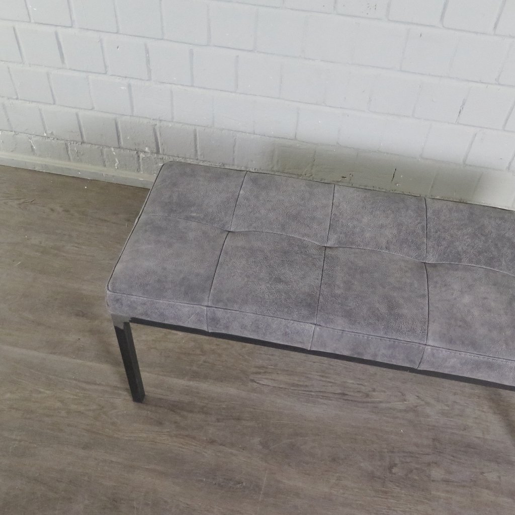 Bank Sitzbank Industrial Design Leder 1,00 m